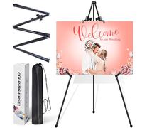 VAIIGO Chevalet pour enseigne - 1Pack Chevalet d'affichage pour Mariage Chevalet d'art pour Sol Ajustable 168cm Chevalet en métal Chevalet Pliant à trépied pour Affichage Chevalet de Peinture