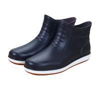 VaiKanhai Bottes de jardin en caoutchouc - Tendance - Antidérapantes - Courtes - En PVC - Élastiques et légères - Pour l'agriculture, le travail, la chasse - Baskets pour homme, Noir , 44 EU