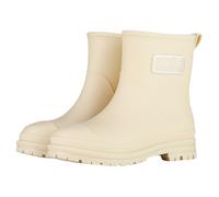 VaiKanhai Bottes de pluie en caoutchouc pour femme - Confortables et élastiques - Pour adultes - Bottines tendance à talon moyen - Antidérapantes - Semelle compensée épaisse - Bottes de jardin courtes