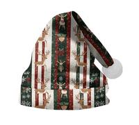 VaiKanhai Chapeau de Noël pour adultes fêtes de vacances et événements costumés Arbre de Noël Père Noël Chapeau de Père Noël Chapeaux de pilote (JN, M)