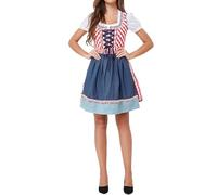 VaiKanhai Chemisier Dirndl pour femme, vêtements de carnaval, vêtements de festival de bière, costume de Wednesday, costume Ghostface, Bu2, M