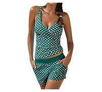 VaiKanhai Maillot de bain femme ventre plat sexy femmes maillot de bain push-up plus maillots de bain rembourrés pour femmes bikini femme imprimé léopard, vert, M
