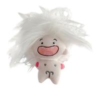 VaiKanhai Mignon Signes Funny Doll Porte-clés Doll Doll Not Does It Have A Cute and Interesting Appearance You Can Also Design The Doll's Hairstyle According to Your Preferenc Peluche (blanc, C)