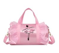 VaiKanhai Packsafe Sac de danse pour homme mignon sac de danse pour robe tutu, sac de danse personnalisé pour fille, sac de voyage de ballerine, Rose, Taille unique