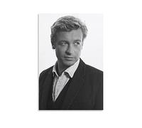 VAIKANHAI Poster de l'acteur Star Simon Baker pour chambre à coucher - Impression sur toile - 20 x 30 cm - Sans cadre