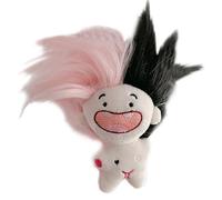 VaiKanhai Signes mignons de poupée drôle de poupée sans dents ne le fait pas d'avoir une apparence mignonne et intéressante que vous pouvez donc concevoir le style de cheveux de la poupée en peluche