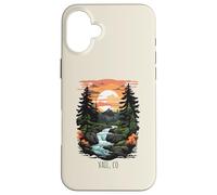 Vail Colorado USA Scenic Mountain Style rétro Coucher de Soleil Coque pour iPhone 16 Plus