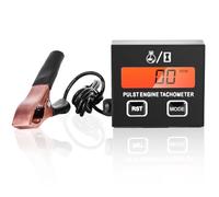 Vaileal Compte-tours numérique, tachymètre inductif, avec rétroéclairage, compteur d'heures, tachymètre à moteur, batterie remplaçable
