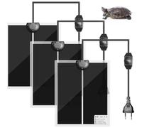 Vaileal Lot de 3 tapis chauffants pour terrarium - 5 W - 15 x 14 cm - Reptile - Avec contrôle de la température - Tapis chauffant pour reptiles - Imperméable et résistant à l'humidité pour reptiles