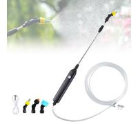 Vaileal Pulvérisateur électrique pour plantes - Sans fil - Avec conduite d'eau de 5 m - Rechargeable par USB - Portable - Pour jardin, cour, pelouse et mauvaises herbes