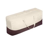 vailge Housse de Coussin de terrasse - Sac de Rangement imperméable pour Meubles de terrasse - Sac de Rangement rectangulaire avec Fermeture éclair - Housse de Transport avec poignées - Standard