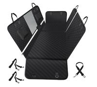 Vailge Housse de siège de voiture 6 en 1 pour siège arrière, division 60/40, 100 % étanche, avec fenêtre en maille, anti-rayures, anti-glisse, pour chien, taille L