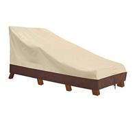 Vailge Housse imperméable pour chaise longue de terrasse, 600D, résistante aux UV, taille M, beige et marron