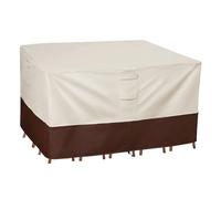Vailge Housse imperméable pour meubles de terrasse, pelouse et meubles de terrasse avec poignées rembourrées, housse de table carrée pour salle à manger d'extérieur, table de patio ou d'extérieur