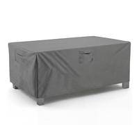 Vailge Housse rectangulaire / ovale pour meubles de terrasse - Très résistante et imperméable - Gris - Taille XL