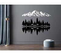 Vailla ® 3 Pièces Tableau Decoration Murale Montagne 3D Deco Murale Salon Salle de Bain Chambre Cadre Décoration Chambre Triptyque Mural Bois (Montagnes 20)