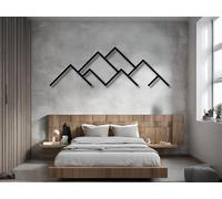 Vailla ® 3 Pièces Tableau Decoration Murale Montagne 3D Deco Murale Salon Salle de Bain Chambre Cadre Décoration Chambre Triptyque Mural Bois (Montagnes 14)
