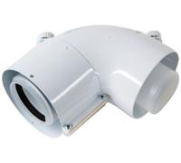 Vaillant 303916 Coude 87 ° 60/100 mm PP avec ouverture de nettoyage