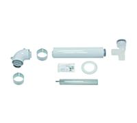 Vaillant kit de raccordement de base 303920 Ø 60/100 mm, concentrique, DN 80 dans l'arbre, PP