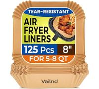 Vailnd - Lot de 125 feuilles antiadhésives en papier sulfurisé jetables pour micro-ondes - Anti-adhésives - Sans javel - 20,3 cm