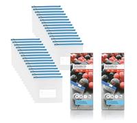 Vaily Lot de 30 sacs de congélation à fermeture éclair - 1 l - Grand kit pour la conservation des aliments et la congélation