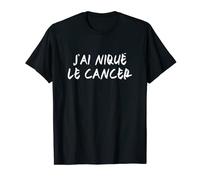 Vaincre le cancer cadeau drôle maladie combat T-Shirt