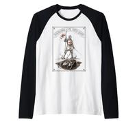 Vaincre Le Mal avec Une Bonne bannière de Chevalier templier (Romains 12:21) Manche Raglan