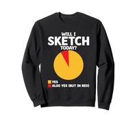 Vais-je dessiner aujourd'hui Animation Sketch Animer Storytelling Sweatshirt