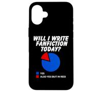 Vais-Je écrire Une Fanfiction ? Aujourd'hui, Sarcastic Pie Chart Fanfiction Coque pour iPhone 16 Plus