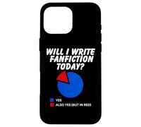 Vais-Je écrire Une Fanfiction ? Aujourd'hui, Sarcastic Pie Chart Fanfiction Coque pour iPhone 16 Pro Max