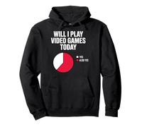 Vais-Je Jouer aux Jeux vidéo Aujourd'hui Funny Gamer Pie Chart Sweat à Capuche