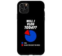 Vais-Je Vlog Aujourd'hui? Oui Diagramme à secteurs sarcastiques pour Les Vloggers Coque pour iPhone 11 Pro Max