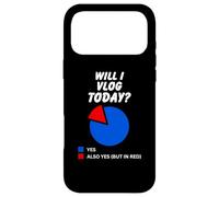 Vais-Je Vlog Aujourd'hui? Oui Diagramme à secteurs sarcastiques pour Les Vloggers Coque pour iPhone 17 Pro Max