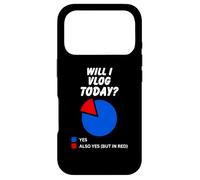 Vais-Je Vlog Aujourd'hui? Oui Diagramme à secteurs sarcastiques pour Les Vloggers Coque pour iPhone 17 Pro