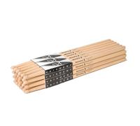 Vaisoeny Lot de 12 paires de baguettes de batterie classiques en bois d'érable 7A pour adultes, accessoires de percussion professionnels pour enfants