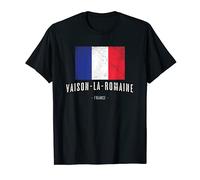 Vaison-la-Romaine France | FR Ville, Drapeau Français - T-Shirt