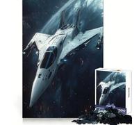 Vaisseau Spatial Blanc en orbite Puzzle de 1000 pièces pour Adolescents Activité ludique et Intelligente Cadeau d'anniversaire sans Couture (38x52cm)