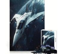 Vaisseau Spatial Blanc en orbite Puzzle de 1000 pièces pour Adolescents Idéal pour développer la Concentration et la détente Cadeau mémorable (38x26cm)
