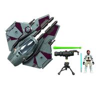 Vaisseau spatial chasseur d'étoile Star Wars et figurine Obi-Wan Kenobi Jedi