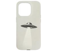 Vaisseau Spatial Extraterrestre Minimaliste OVNI esthétique Cosmique Coque pour iPhone 15 Pro