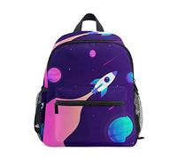 Vaisseau Spatial Fusée Terre Univers Sac à Dos Enfant Sac d'École Maternelle Préscolaire Étudiant Scolaire Cartable pour Les d'Âge de La Âgés de 2 à 7 Ans Garçons Filles