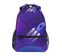 Vaisseau Spatial Fusée Univers Explorer Bandoulière Sacs Cartable à Dos à Cartable Étudiants Sac pour Scolaire Filles Voyages Garçons