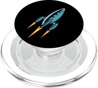 Vaisseau Spatial Kitsch Vintage PopSockets PopGrip pour MagSafe