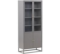 Vaisselier 4 Portes "Bakal" 190cm Gris