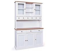 Vaisselier 5 Portes & 6 Tiroirs "Takao" 131cm Blanc