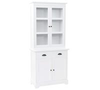 vidaXL Vaisselier avec 4 portes MDF et Bois de pin 80 x 40 x 180 cm 245755