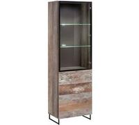 Vaisselier Design 2 Étagères Plank 194cm Naturel Marron