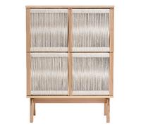 Vaisselier Design 4 Portes "Lilla" 122cm Naturel