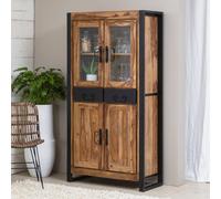 Vaisselier en bois d'acacia havana