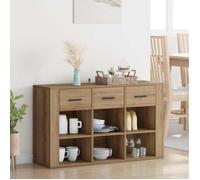 Vaisselier Meuble Rangement - vidaXL - Buffet(1 pc) - bois d'ingénierie - chêne artisanal - 100 x 30 x 59,5 cm@kks24q
